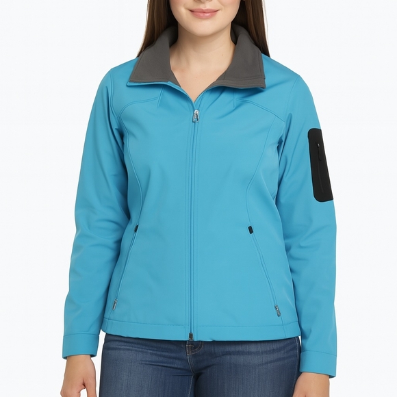 Columbia Titanium Women's Softshell Jacket - Medium - Bright Blue - Picture 1 of 7